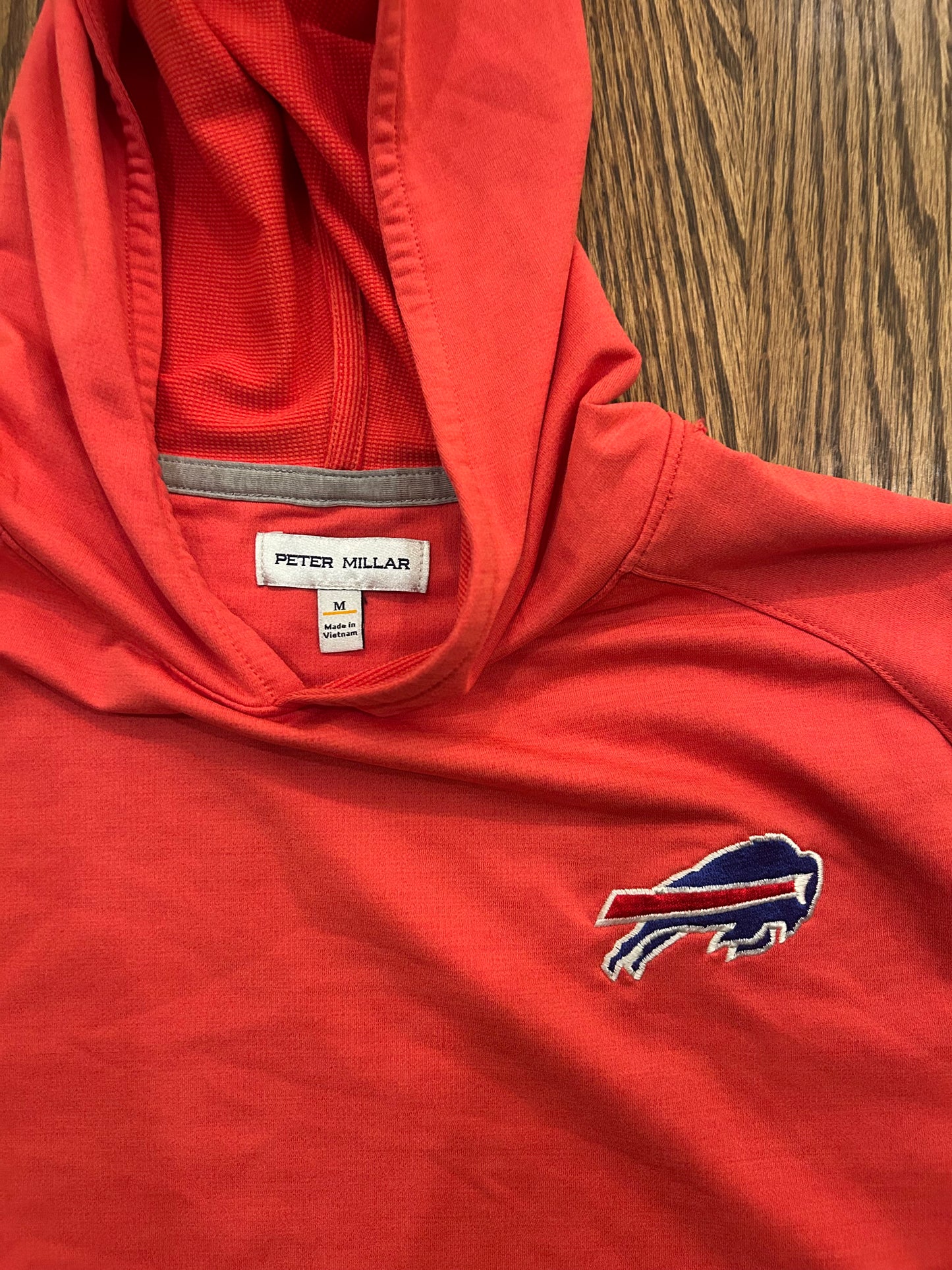 Men’s Medium Peter Millar Buffalo Bills NFL Oak Hill Country Club Golf Hoodie