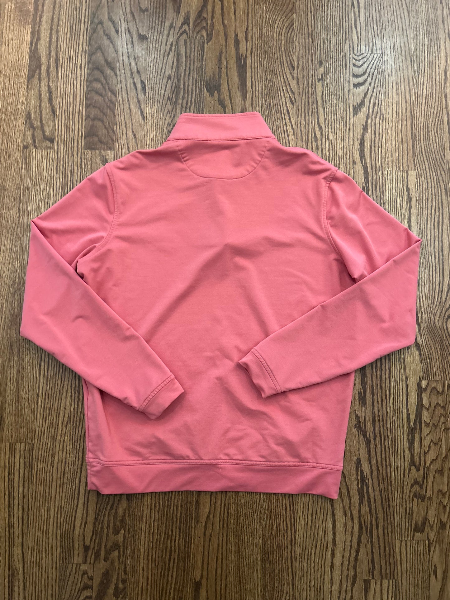 Men’s Small Masters Peter Millar Coral Performance Golf Quarter Zip