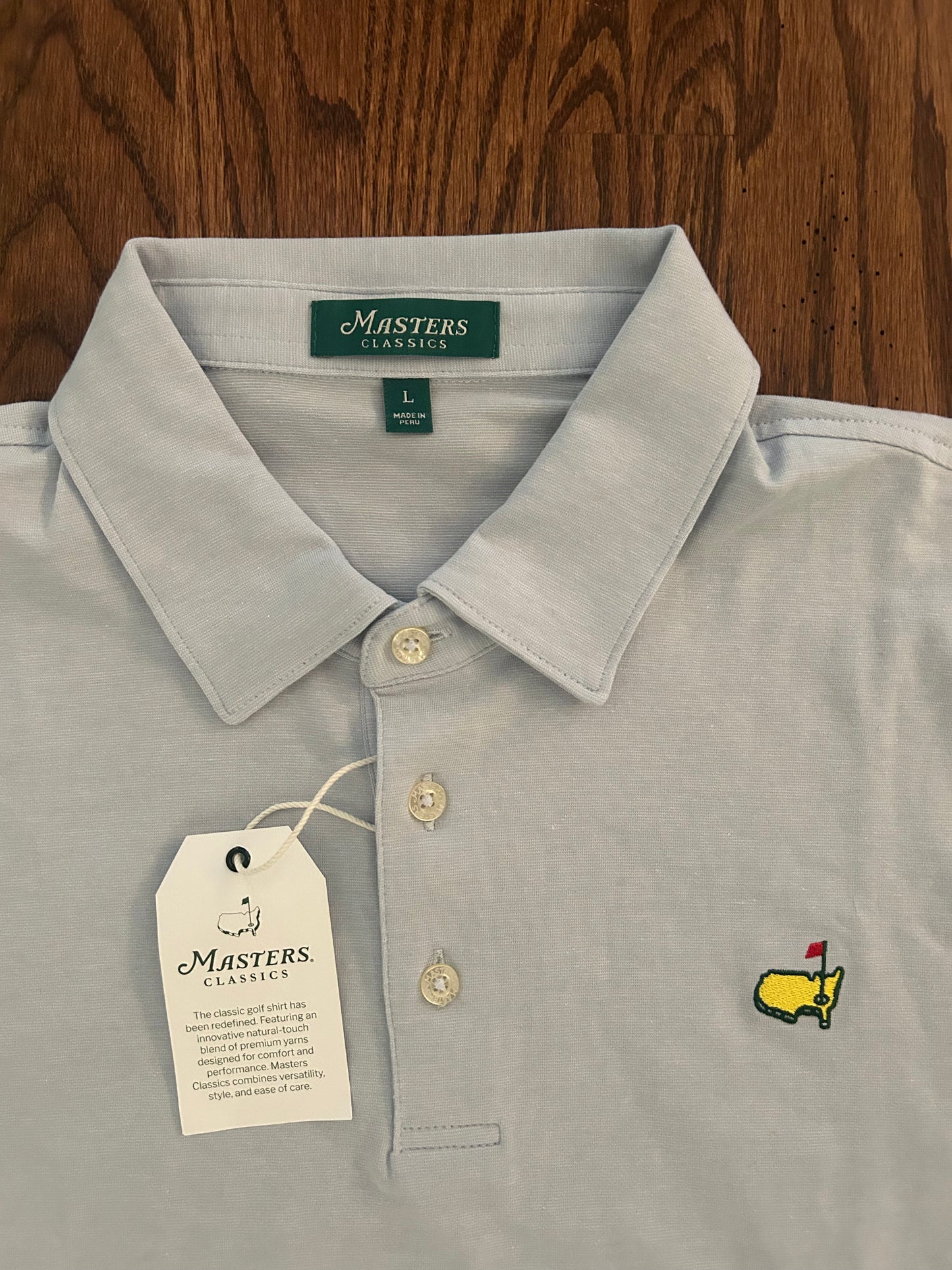 Men’s Large Masters Classics Performance Cotton Blend Polo