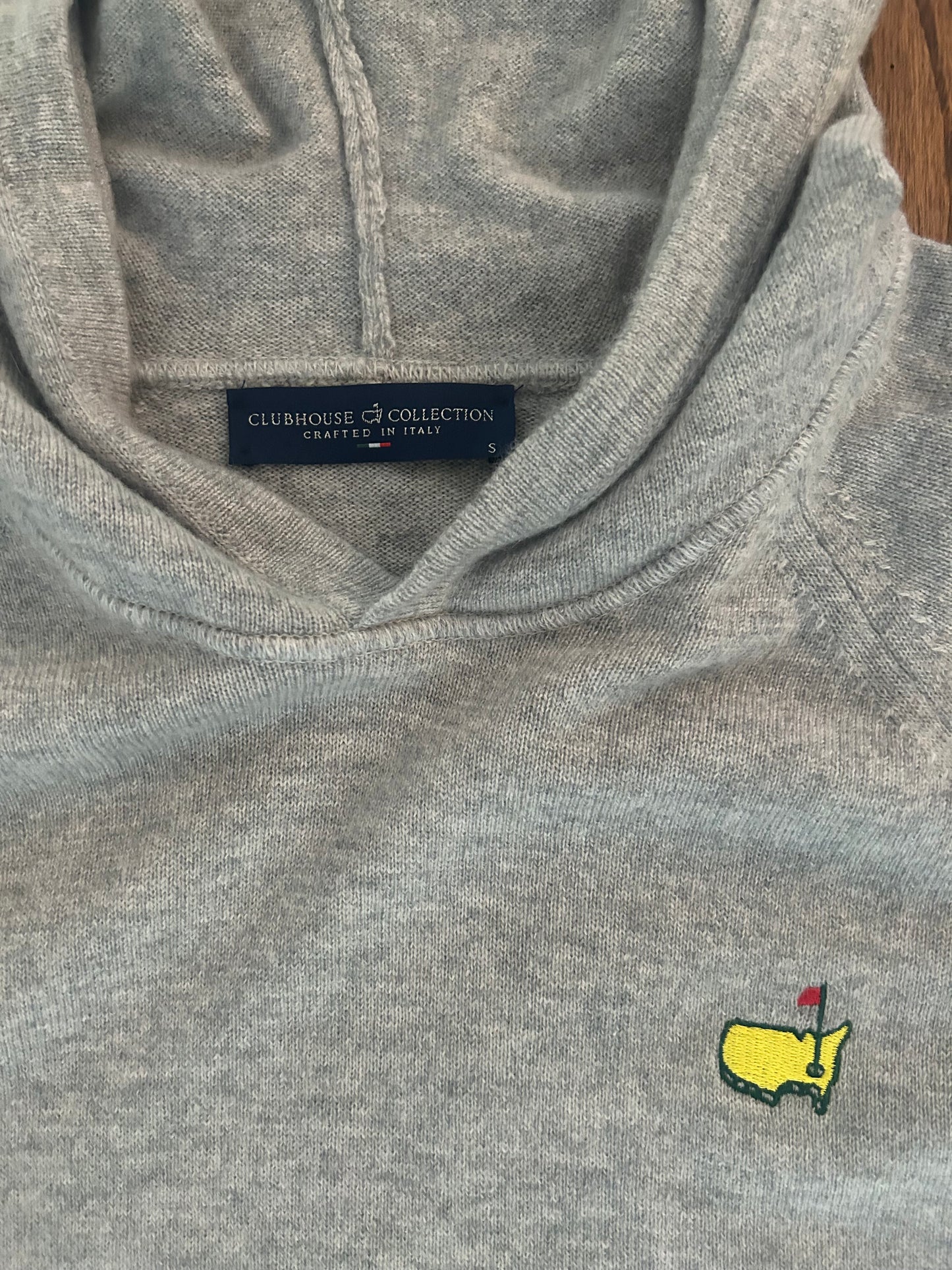 Men’s Small Masters Clubhouse Collection 100% Cashmere Hoodie