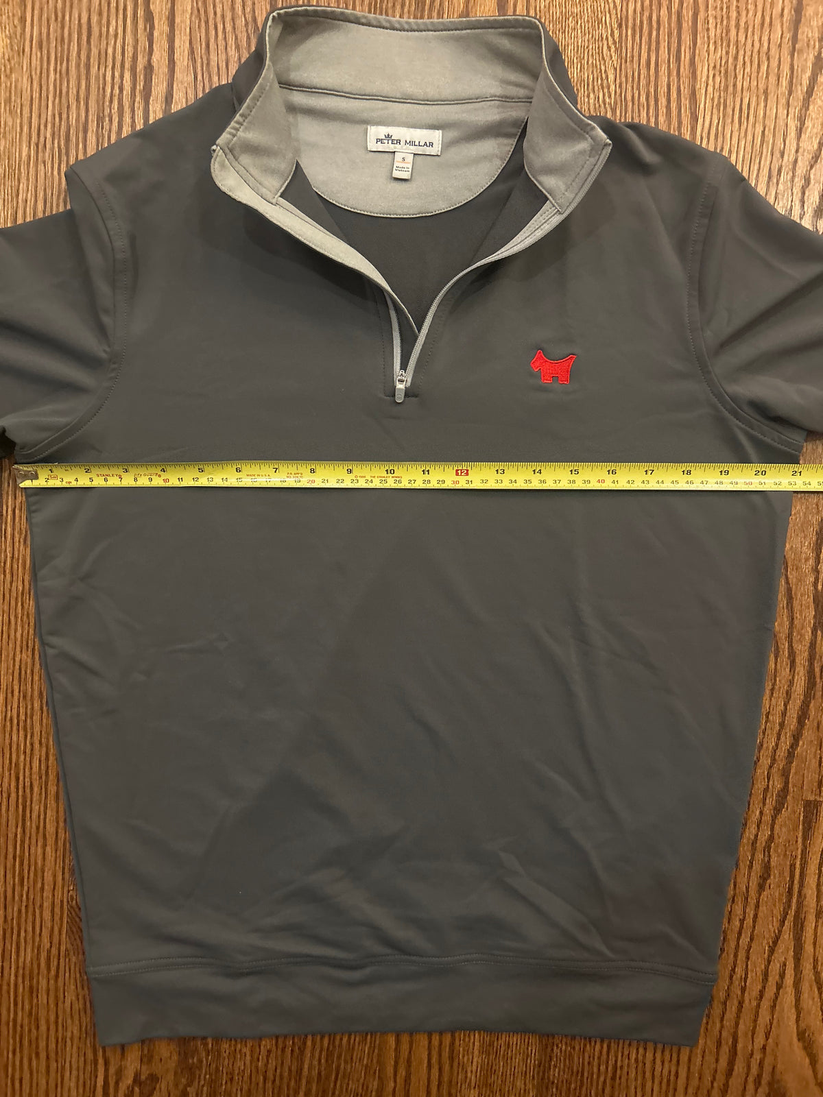 Men’s Small Peter Millar Scotty Cameron Gray Quarter Zip Pullover
