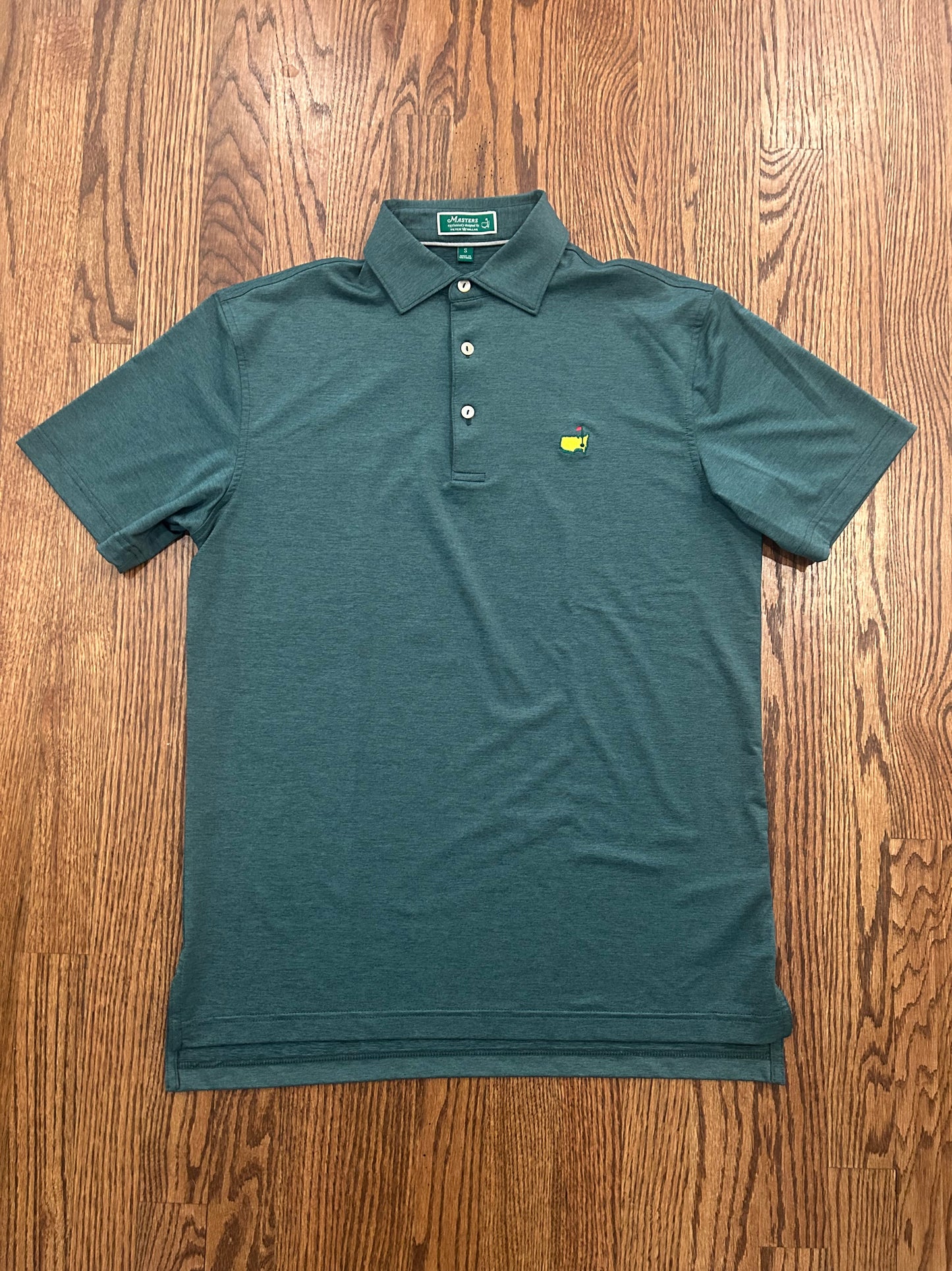 Men’s Small Masters Peter Millar Green Golf Polo