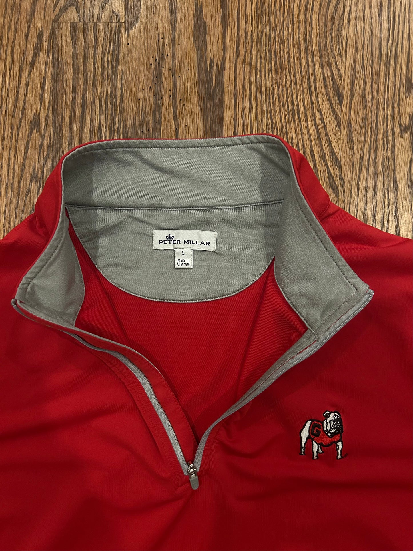 Men’s Large Peter Millar Georgia Bulldogs Quarter Zip