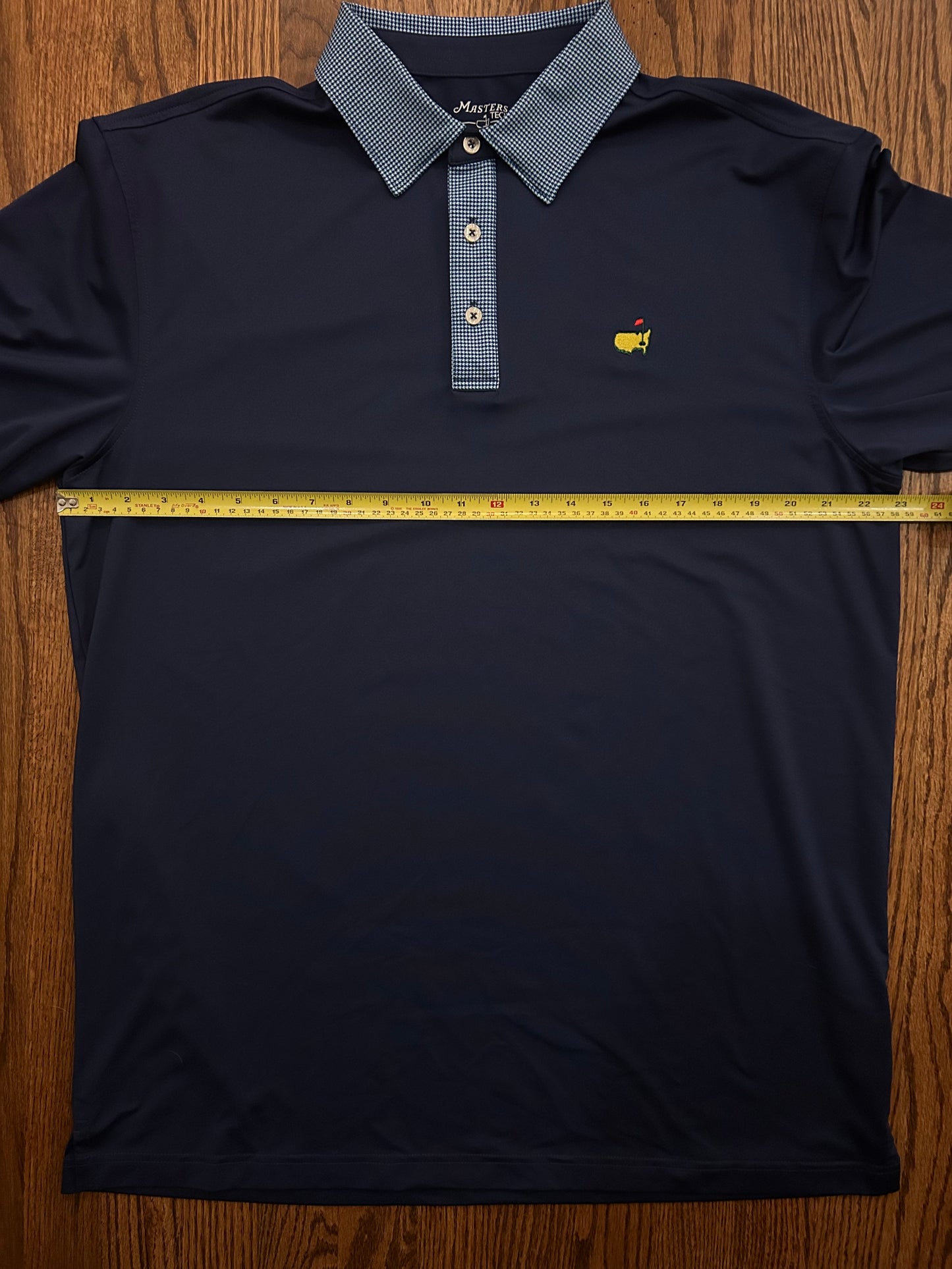 Men’s Large Masters Tech Houndstooth Collared Polo