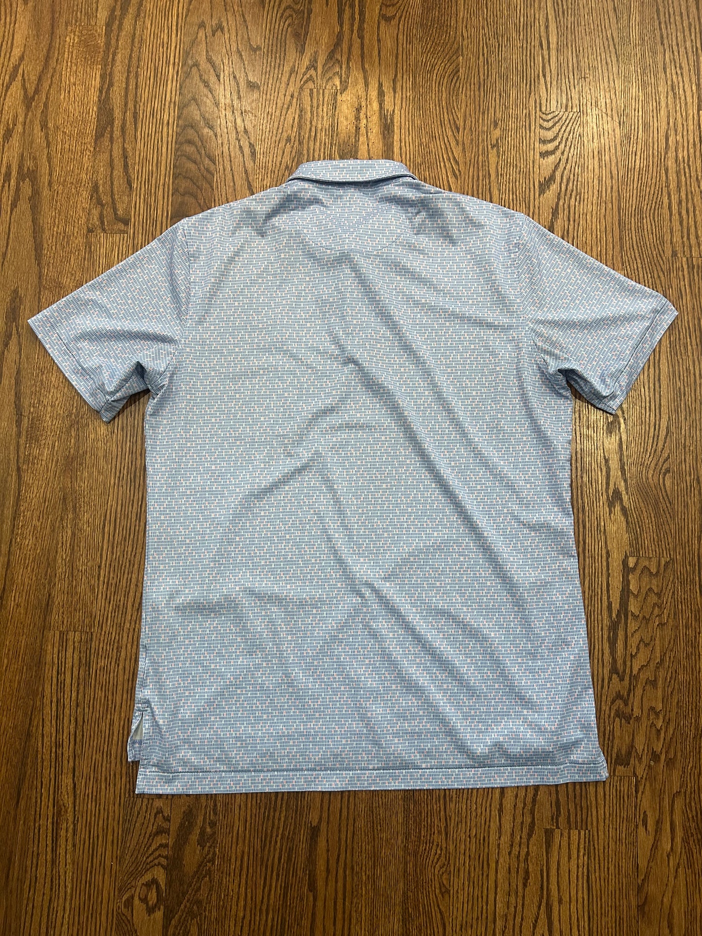 Men’s Medium Masters Peter Millar Blue Performance Golf Polo