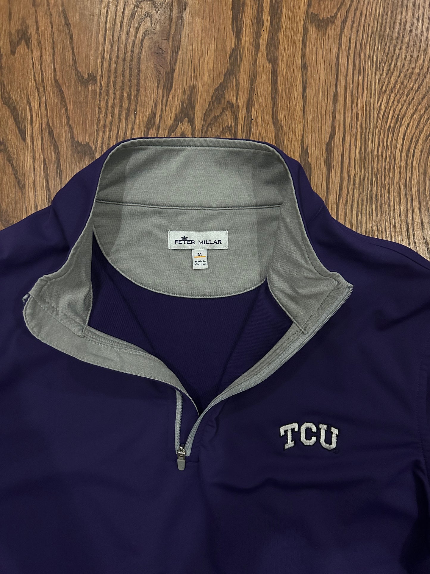 Men’s Medium Peter Millar TCU Horned Frogs Quarter Zip