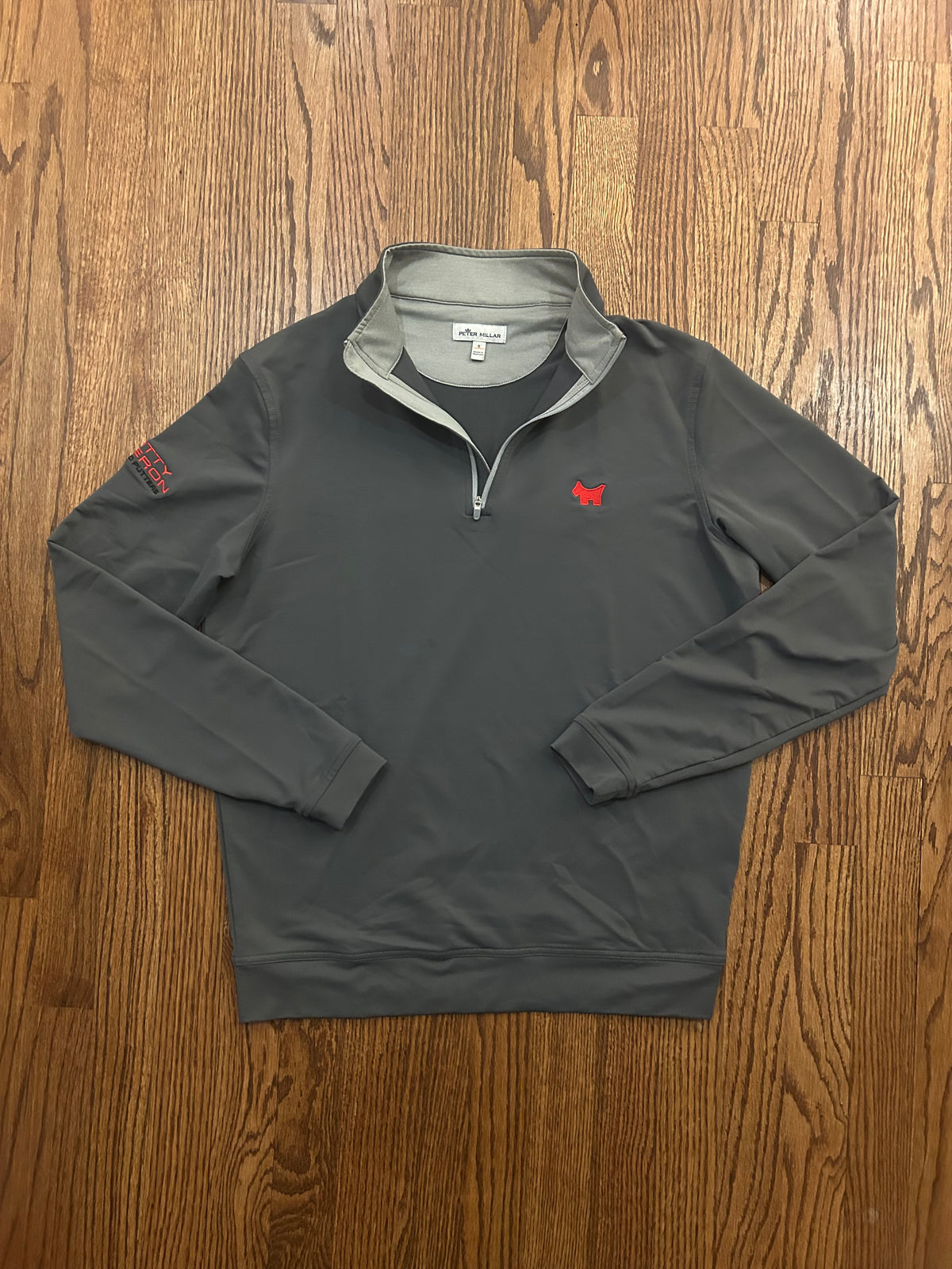 Men’s Small Peter Millar Scotty Cameron Gray Quarter Zip Pullover