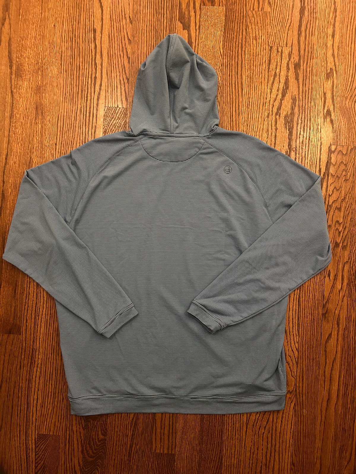 Masters Peter Millar Hoodie XL Blue Striped Pullover Augusta National Golf