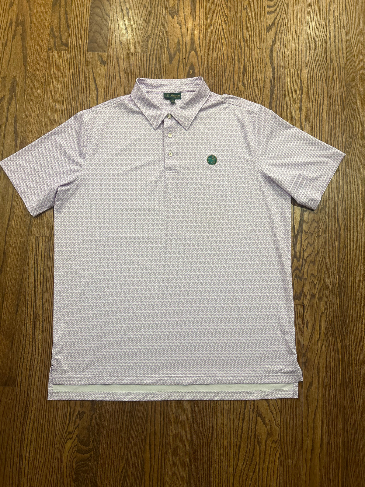Men’s XL Masters Berckmans Place Purple AOP Golf Polo Augusta National