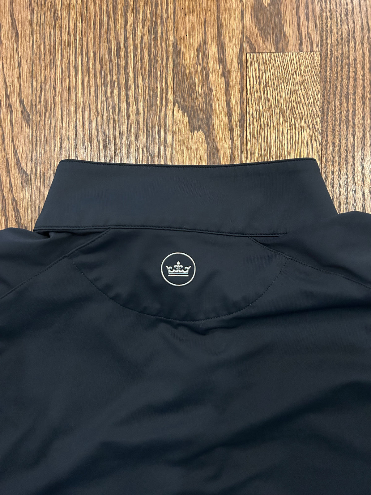 Peter Millar Crown Crafted TaylorMade Golf Quarter Zip Mens XL Black Pullover