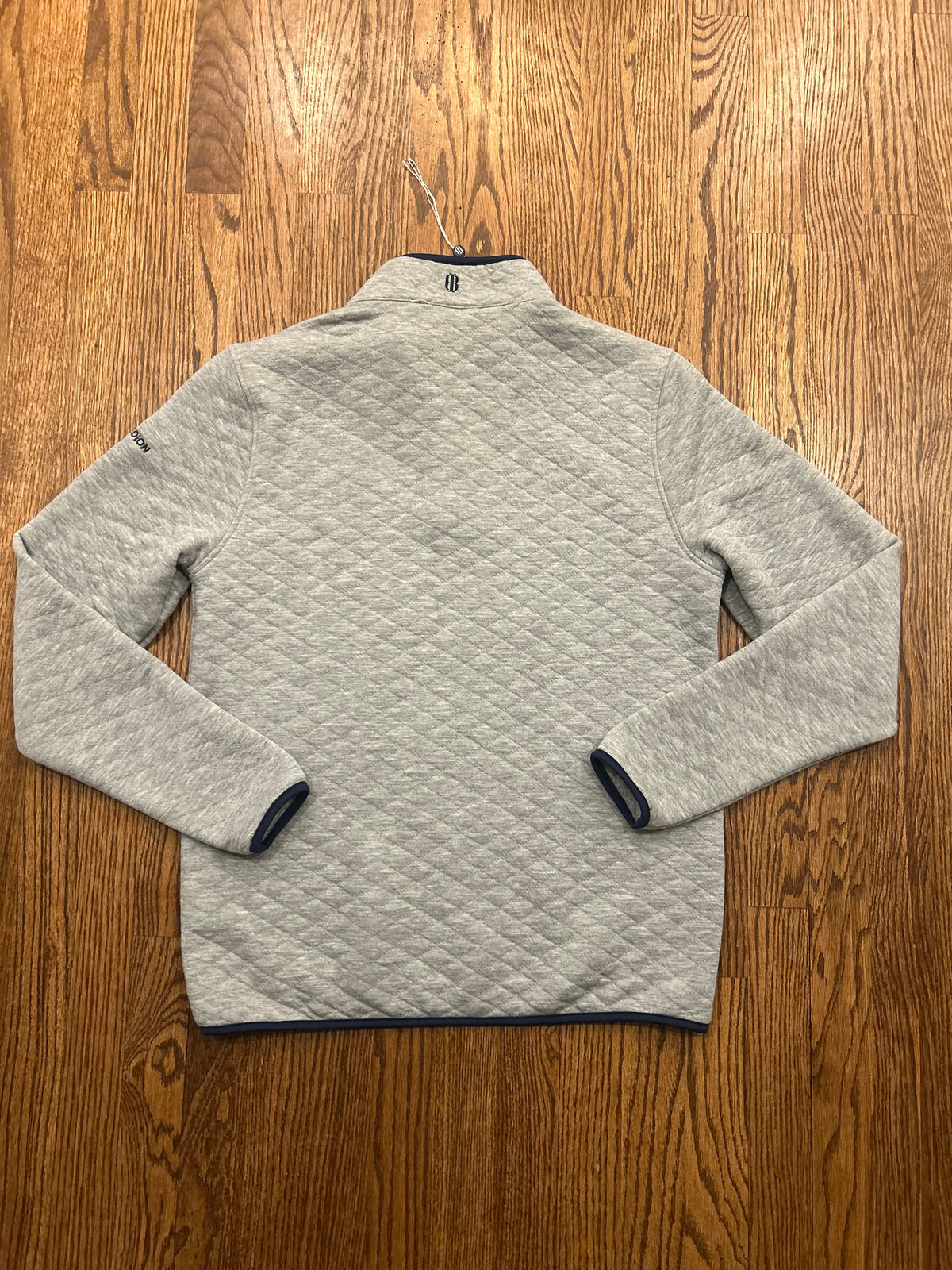 Men’s Small Holderness & Bourne Bethpage Black Ryder Cup Gray Quilted 1/4 Snap Pullover