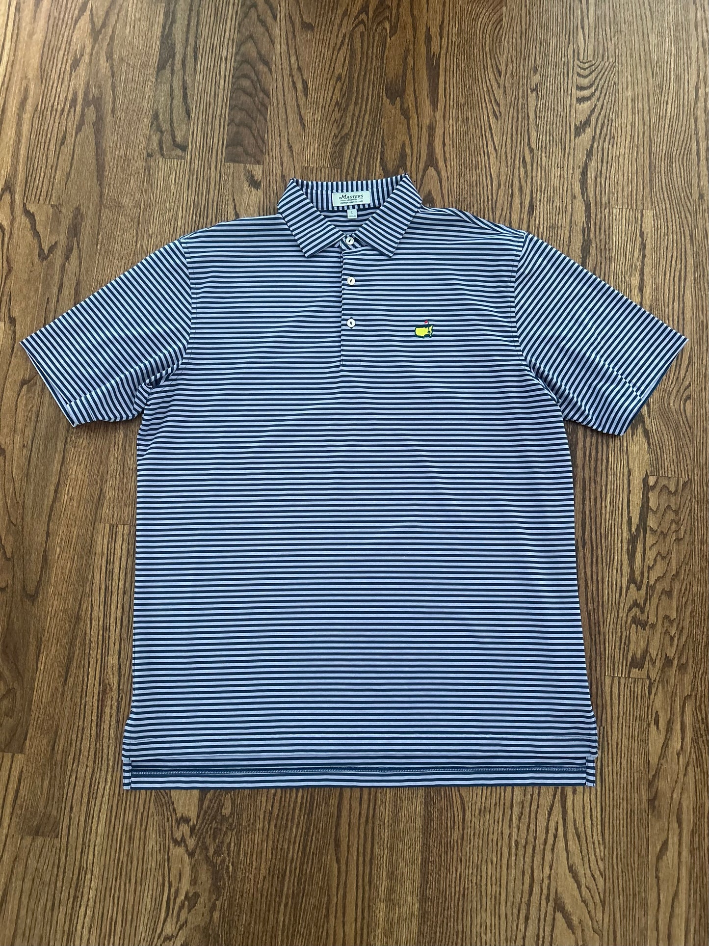 Men’s Large Masters Peter Millar Striped Polo