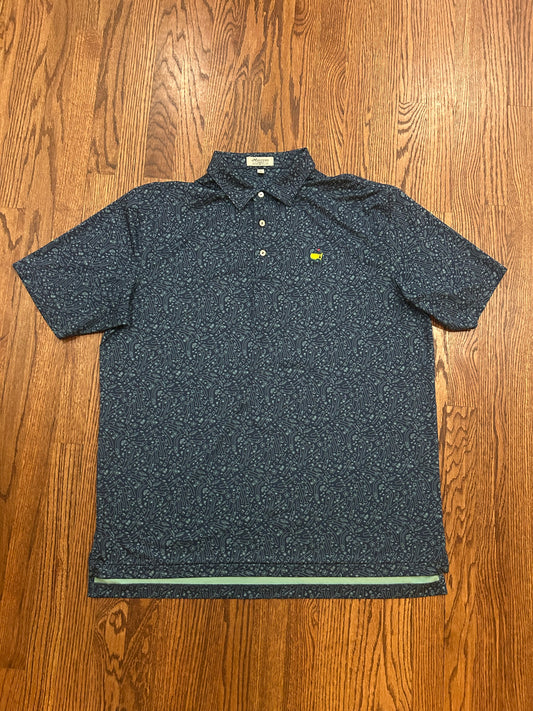 Men’s XL Masters Peter Millar Course Layout Performance Golf Polo