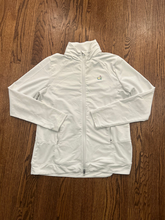 Women’s Large Masters Magnolia Lane White Full Zip Jacket