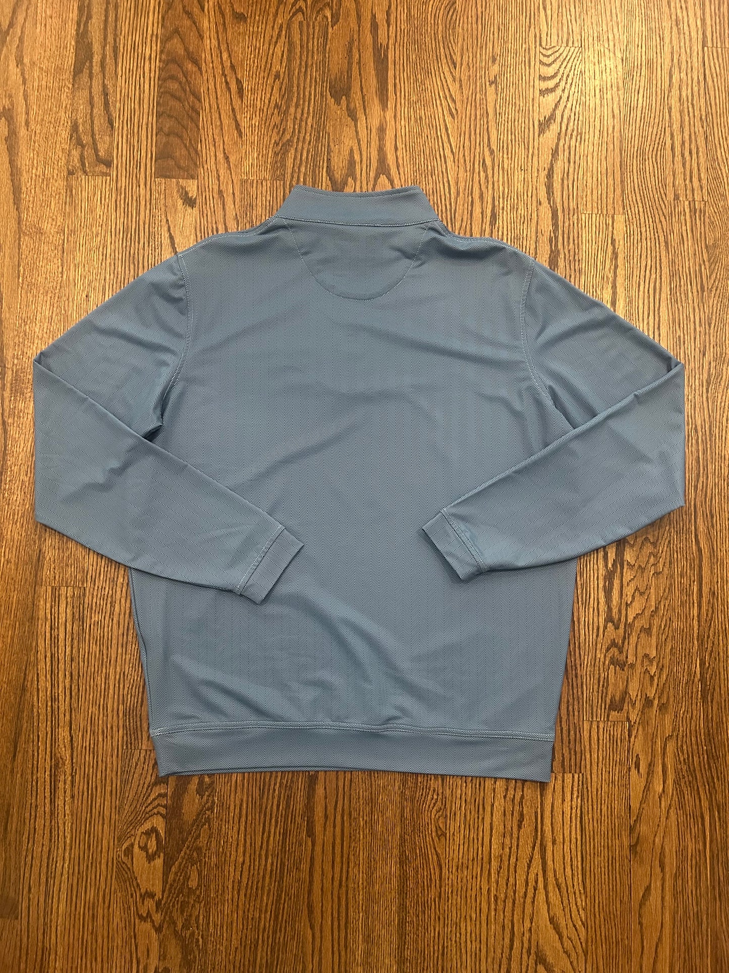 Men’s Large Masters Peter Millar Blue Performance Golf Quarter Zip