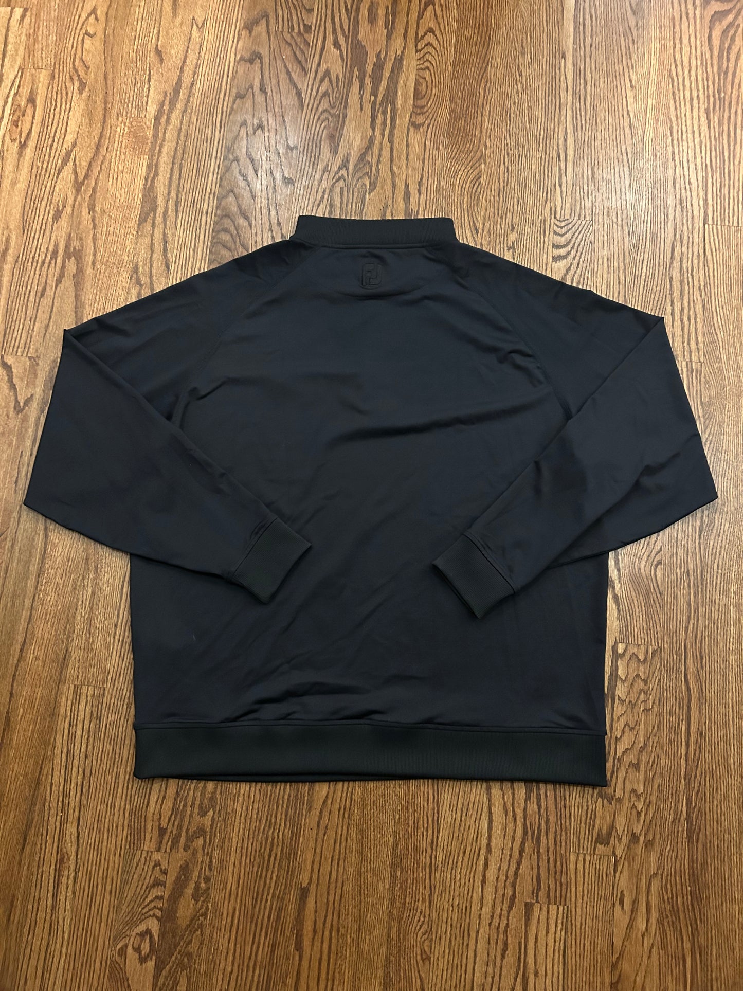Men’s 2XL FootJoy Sea Island Black Performance Golf Quarter Zip