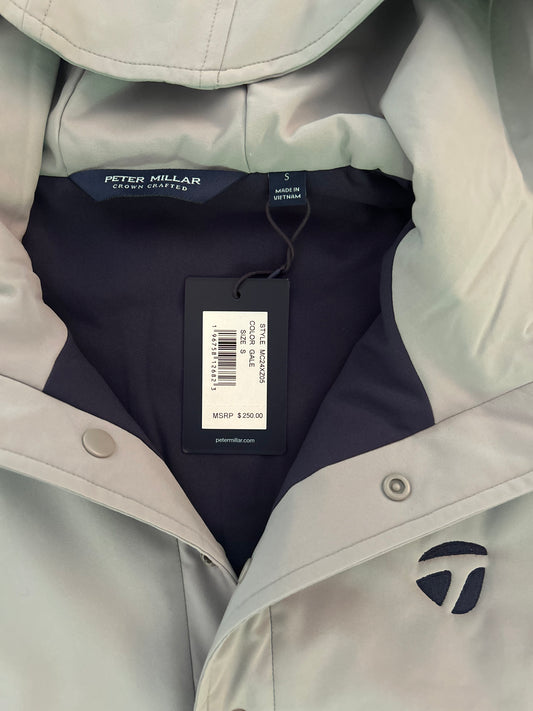 Men’s Small Peter Millar TaylorMade Quarter Button Hooded Jacket