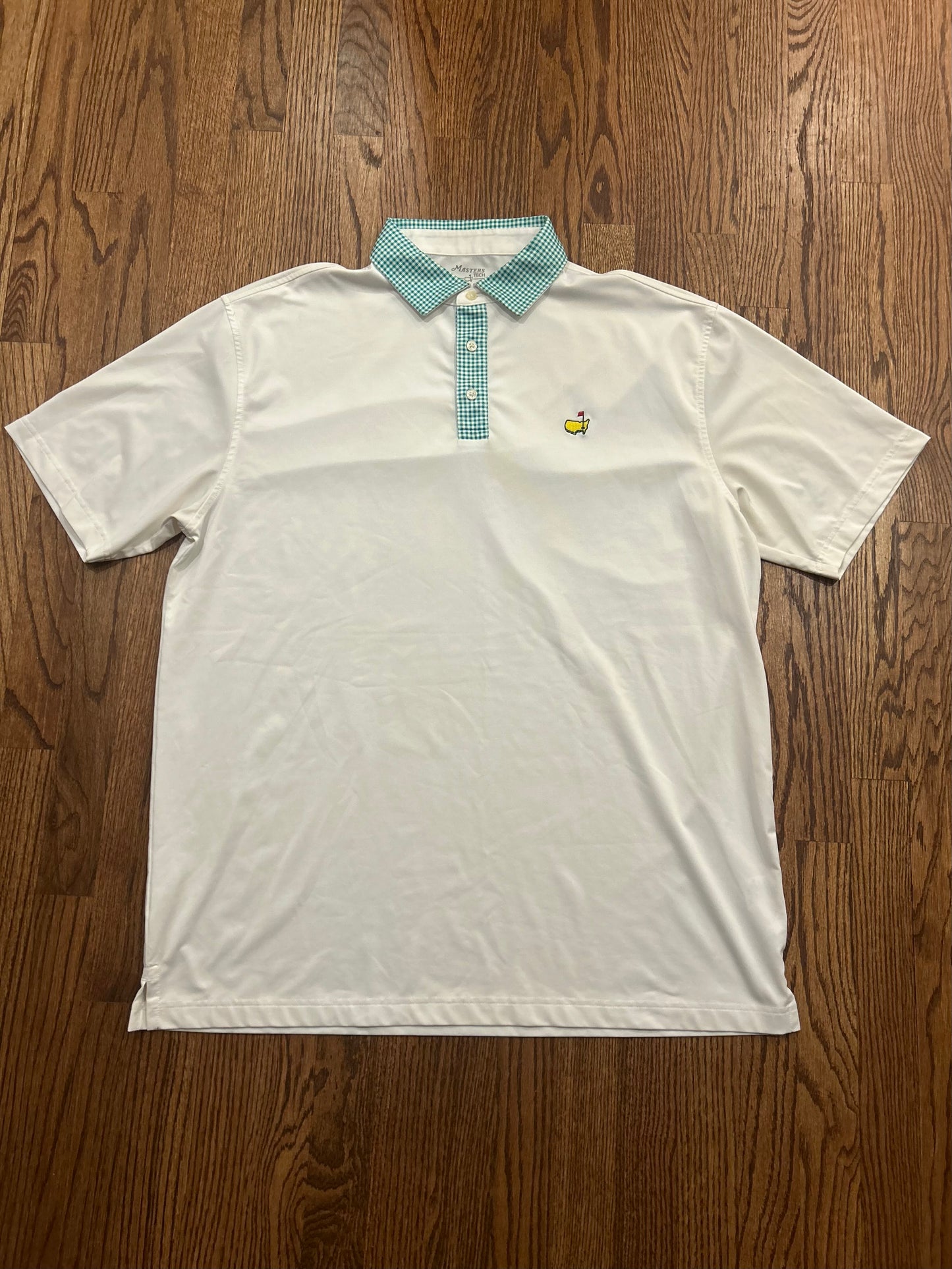 Men’s XL Masters Tech Plaid Collared Polo