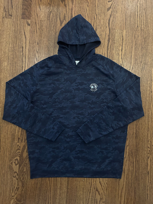 Men’s Large Peter Millar Pebble Beach Golf Links Dark Blue Camo Pullover Hoodie