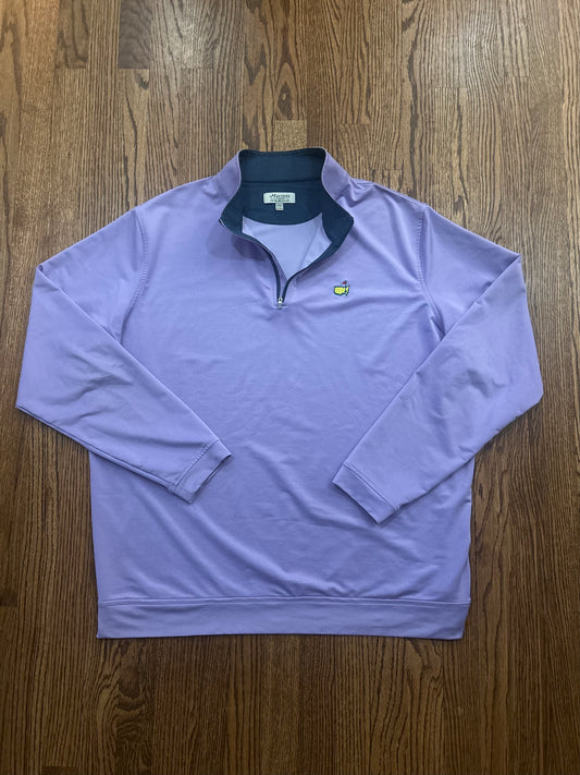 Men’s 2XL Masters Peter Millar Purple Golf Quarter Zip Pullover
