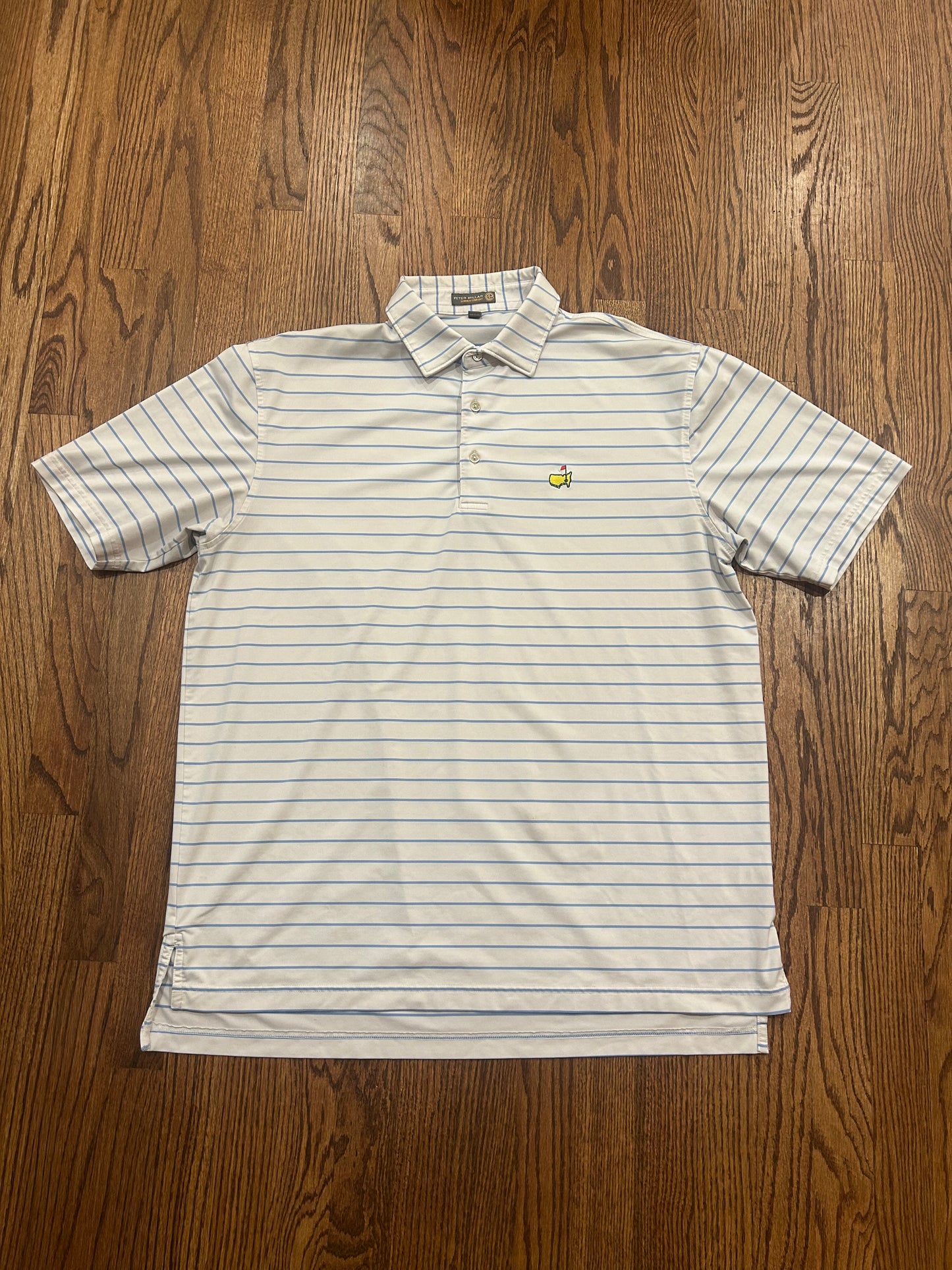 Men’s Large Masters Peter Millar Striped Polo
