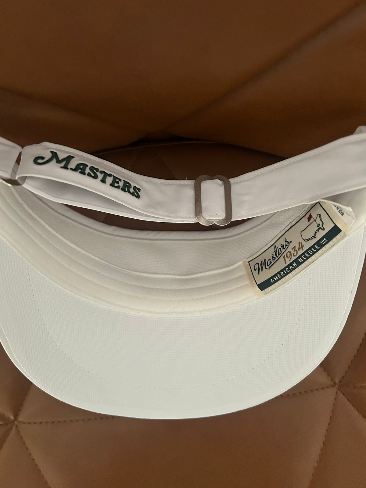 Berckmans Place White Masters Golf Visor Hat