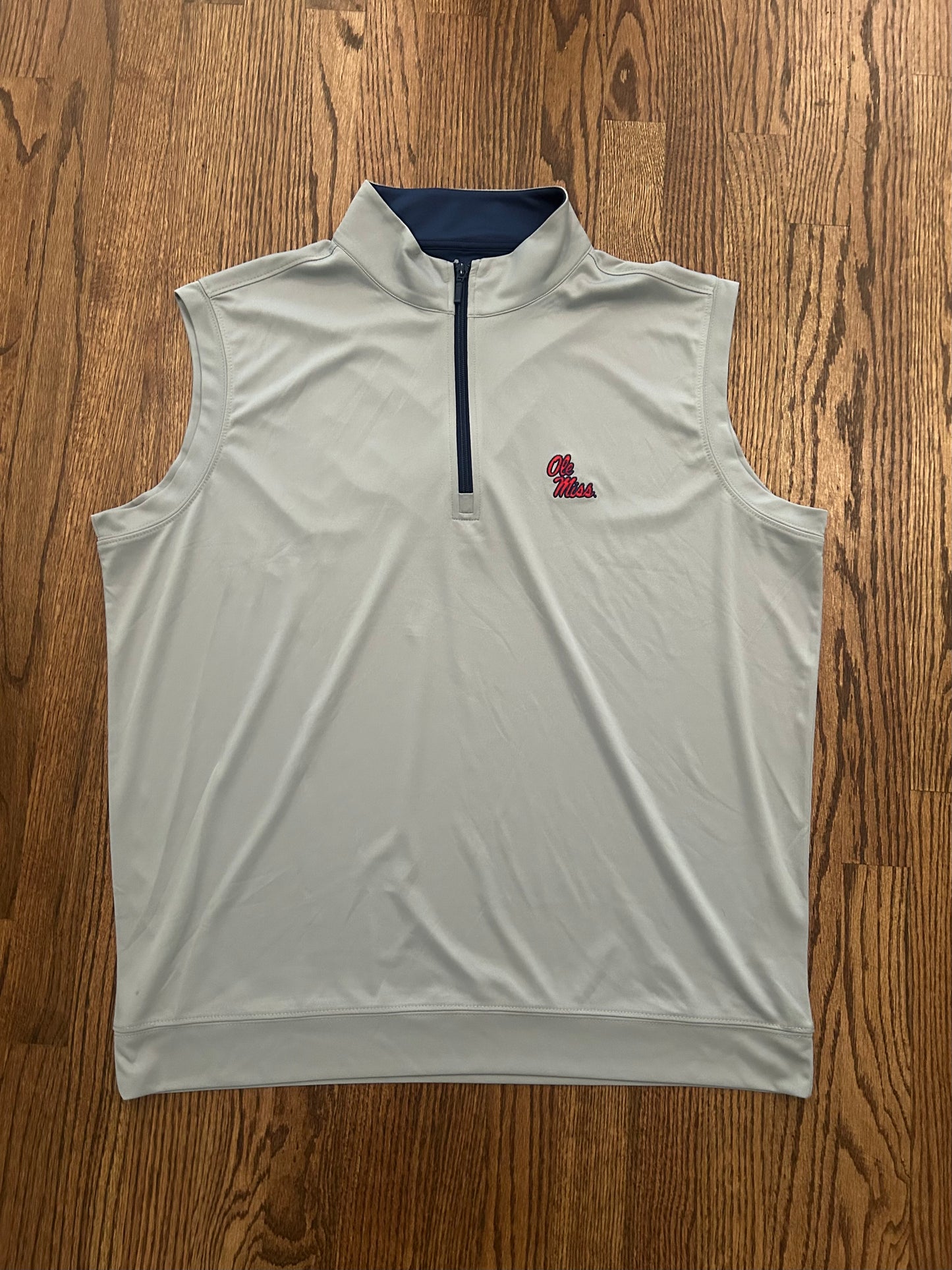 Men’s XL Horn Legend Ole Miss Rebels Quarter Zip Vest Mississippi
