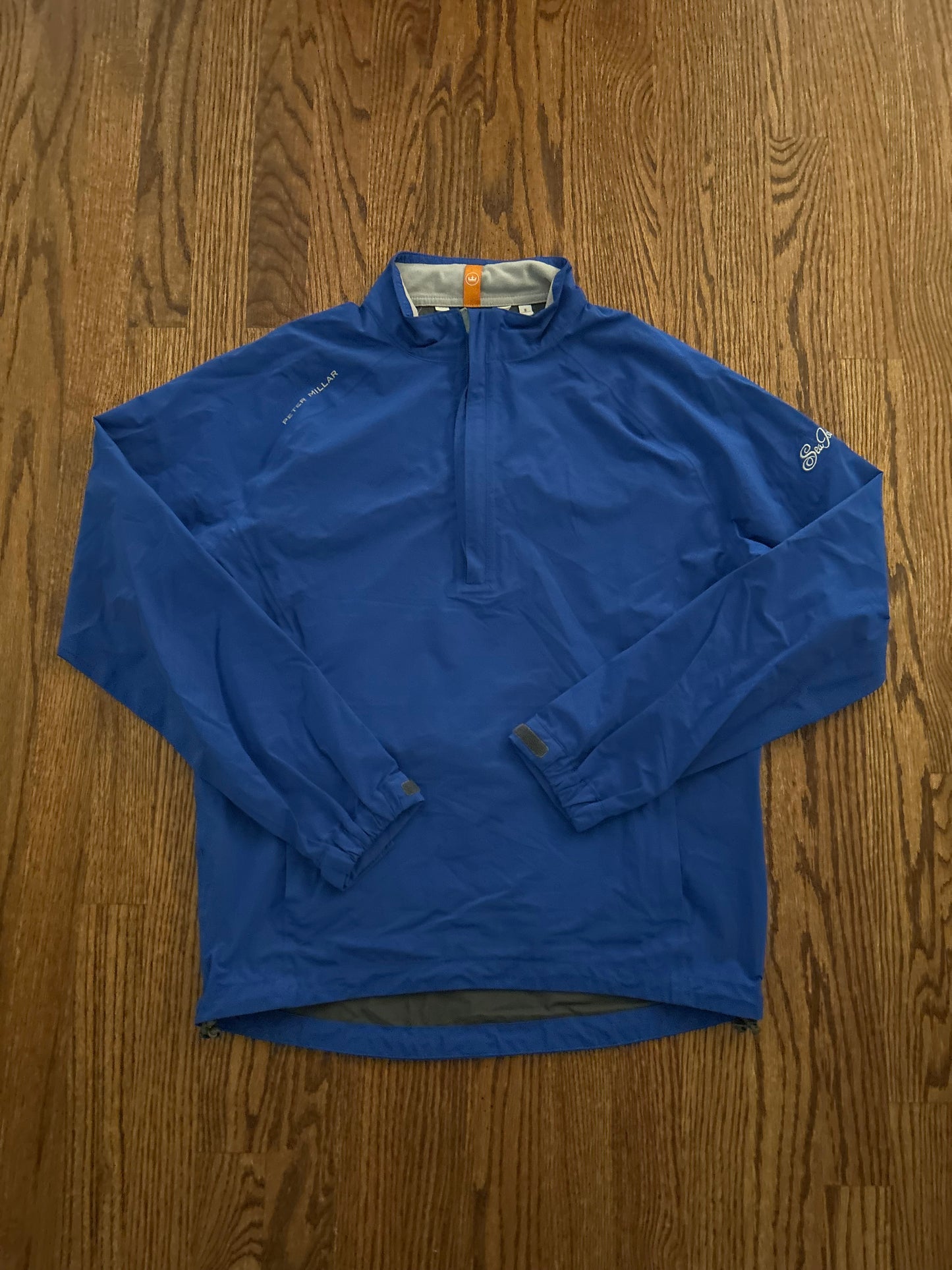 Men’s Small Peter Millar Sea Island Quarter Zip Rain Jacket