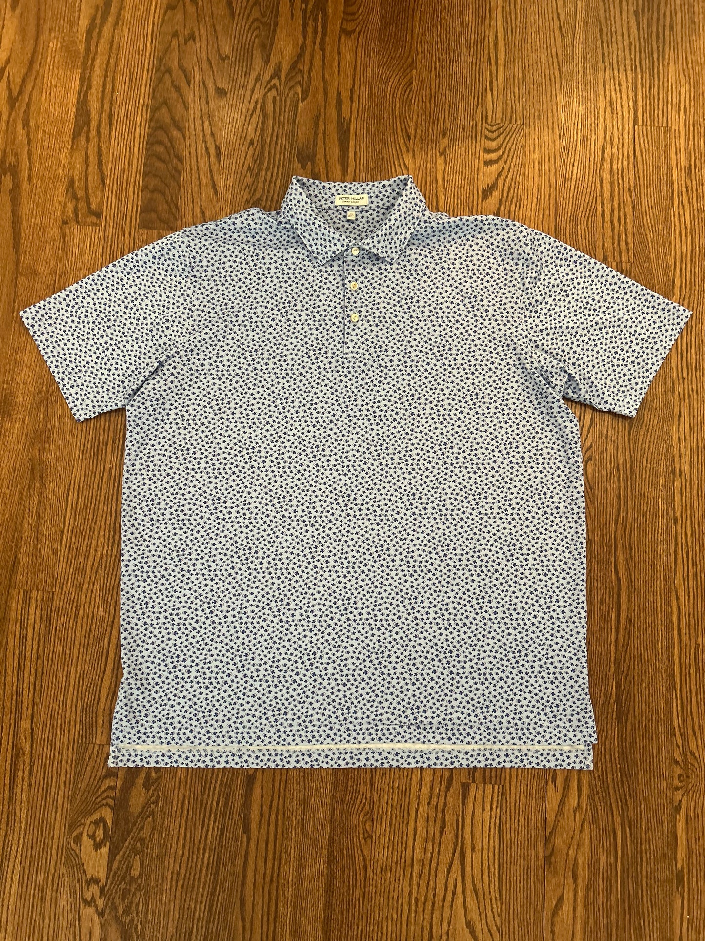 Men’s XL Peter Millar Summer Comfort Performance Golf Polo Fish Print