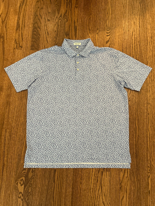 Men’s XL Peter Millar Summer Comfort Performance Golf Polo Fish Print