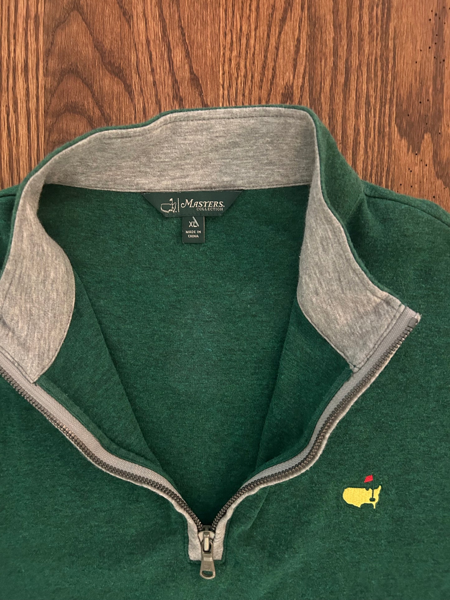 Men’s XL Masters Collection Green Quarter Zip