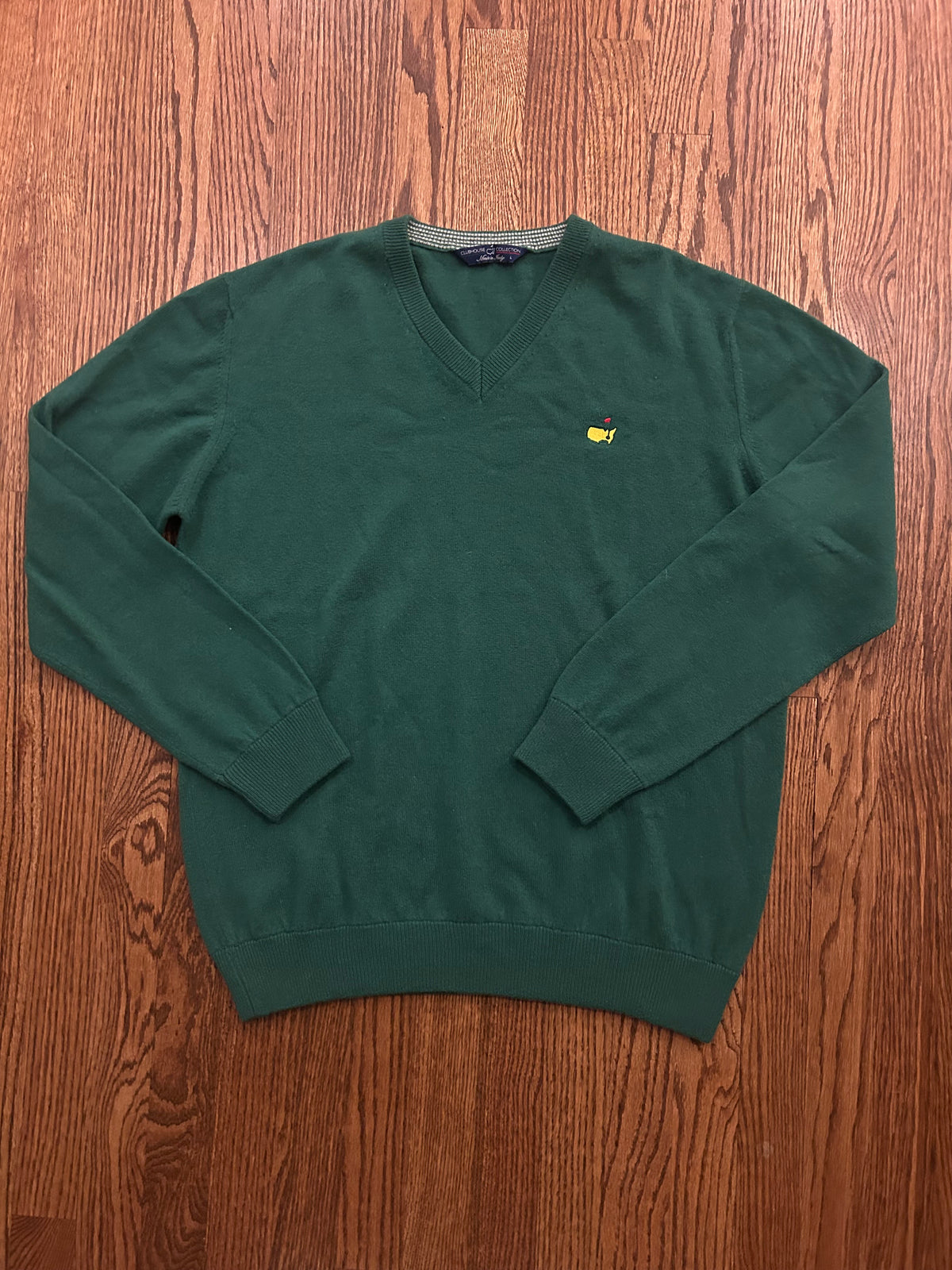 Men’s Large Masters Clubhouse Collection Cashmere V Neck Sweater