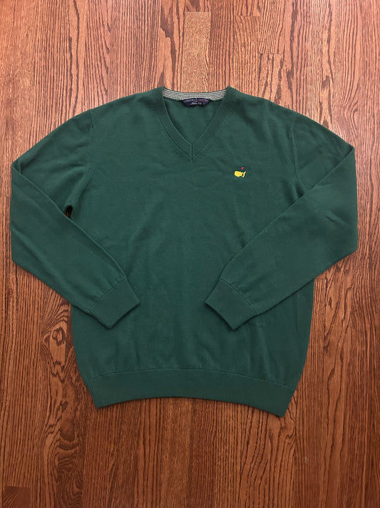 Men’s Large Masters Clubhouse Collection Cashmere V Neck Sweater