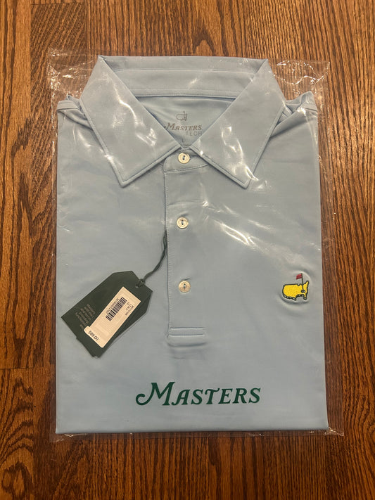 Men’s Large Masters Tech Light Blue Polo