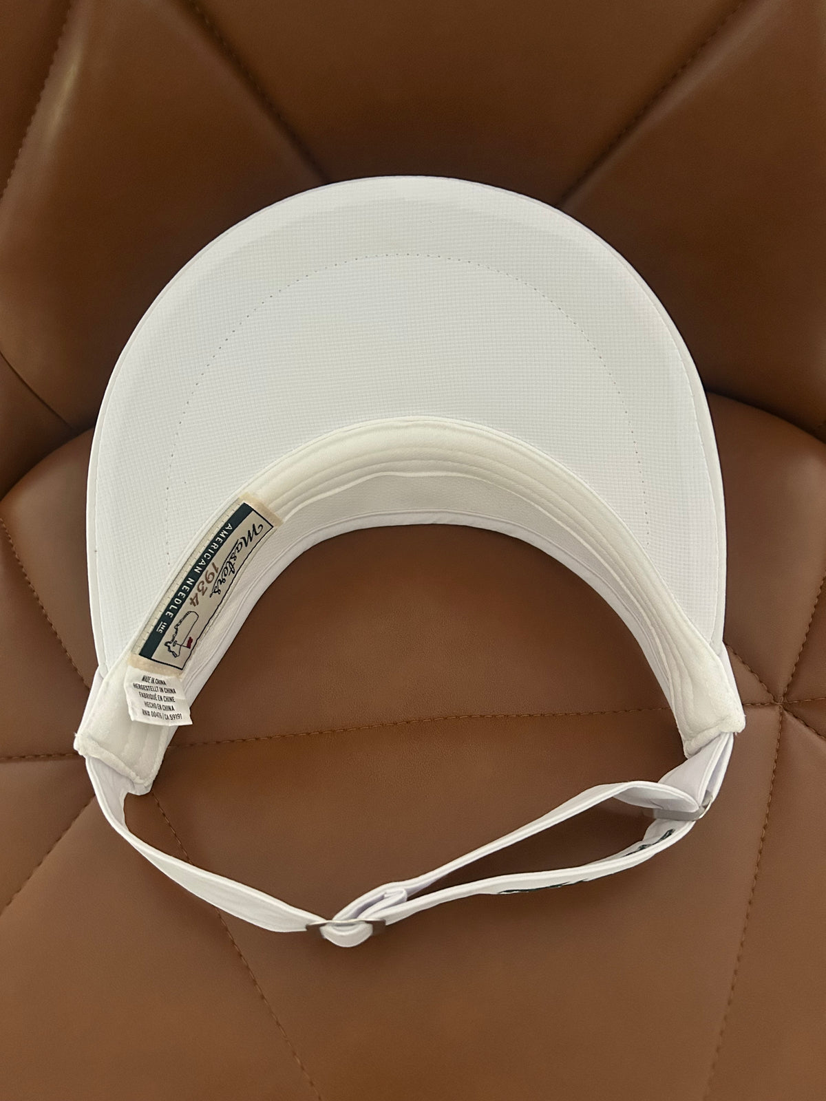 Berckmans Place White Masters Golf Visor Hat