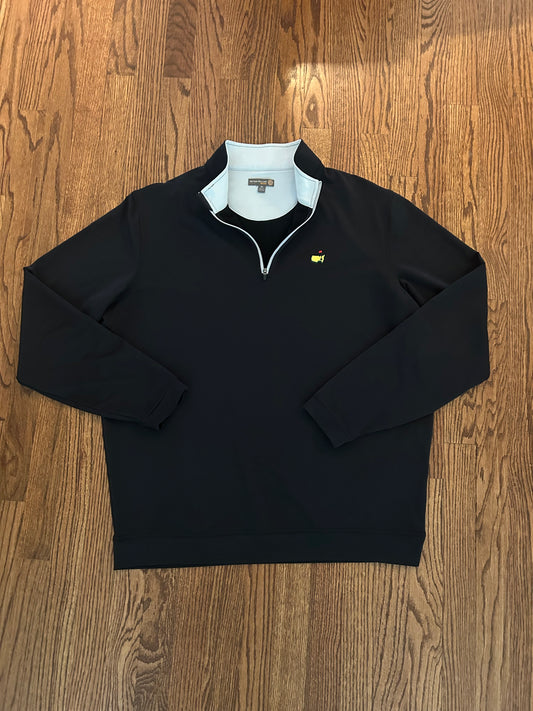 Peter Millar Masters Augusta National Golf Club Quarter Zip Pullover XL Black