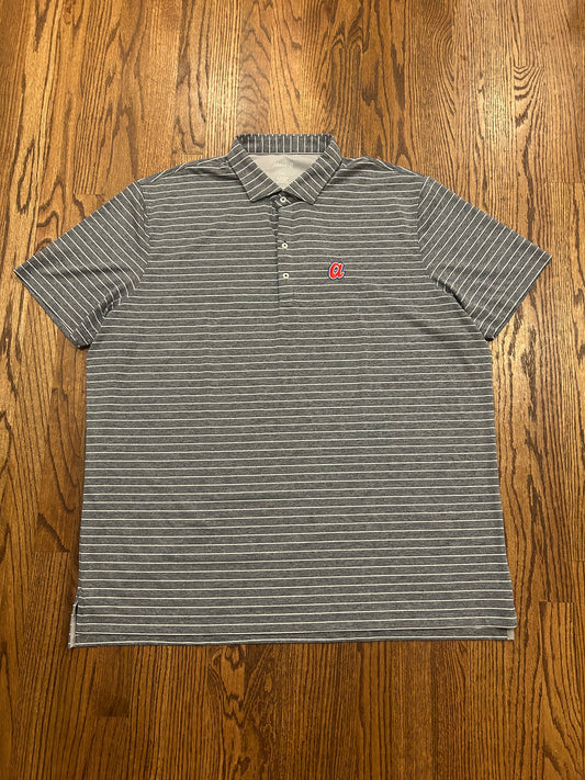 Men’s XXL Johnnie-O Atlanta Braves Striped Polo