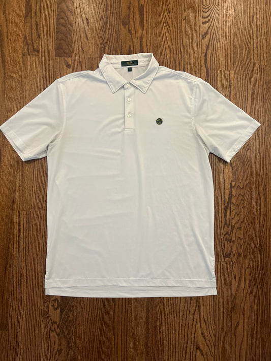Men’s Large ANGC Augusta National Golf Club White Performance Polo